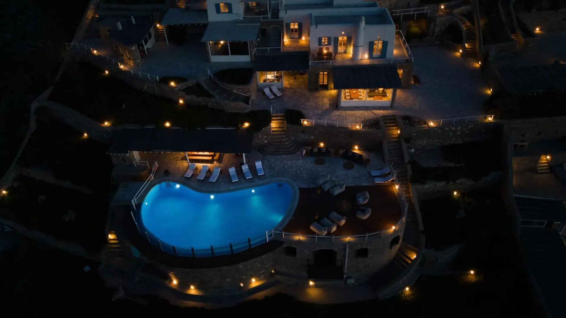 Patron 1 & 2 Pool Sunset Villas- Seven Bedrooms & Five Bedrooms Mykonos Town 0*,  Grèce