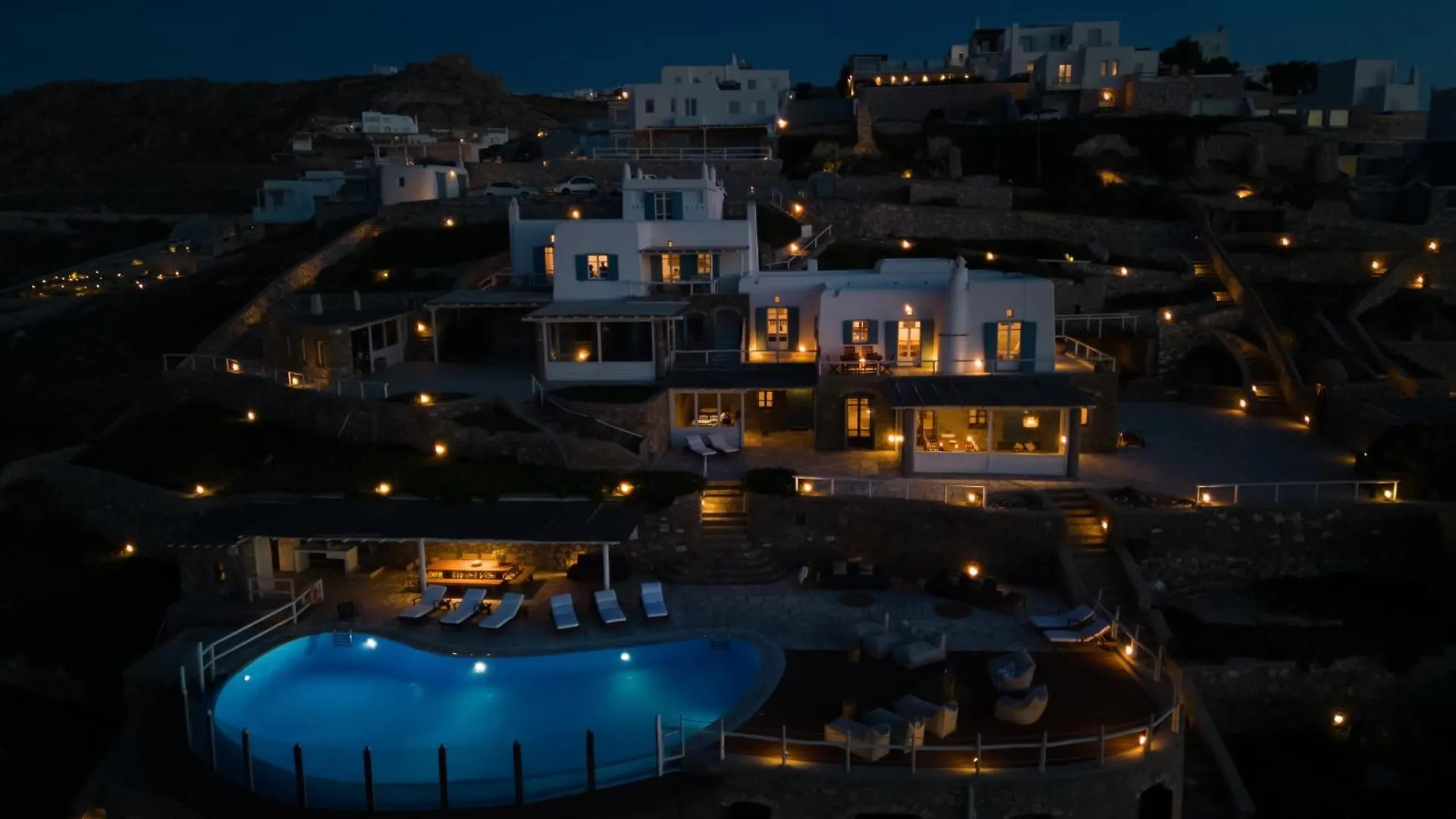 Villa Patron 1 & 2 Pool Sunset Villas- Seven Bedrooms & Five Bedrooms Mykonos Town