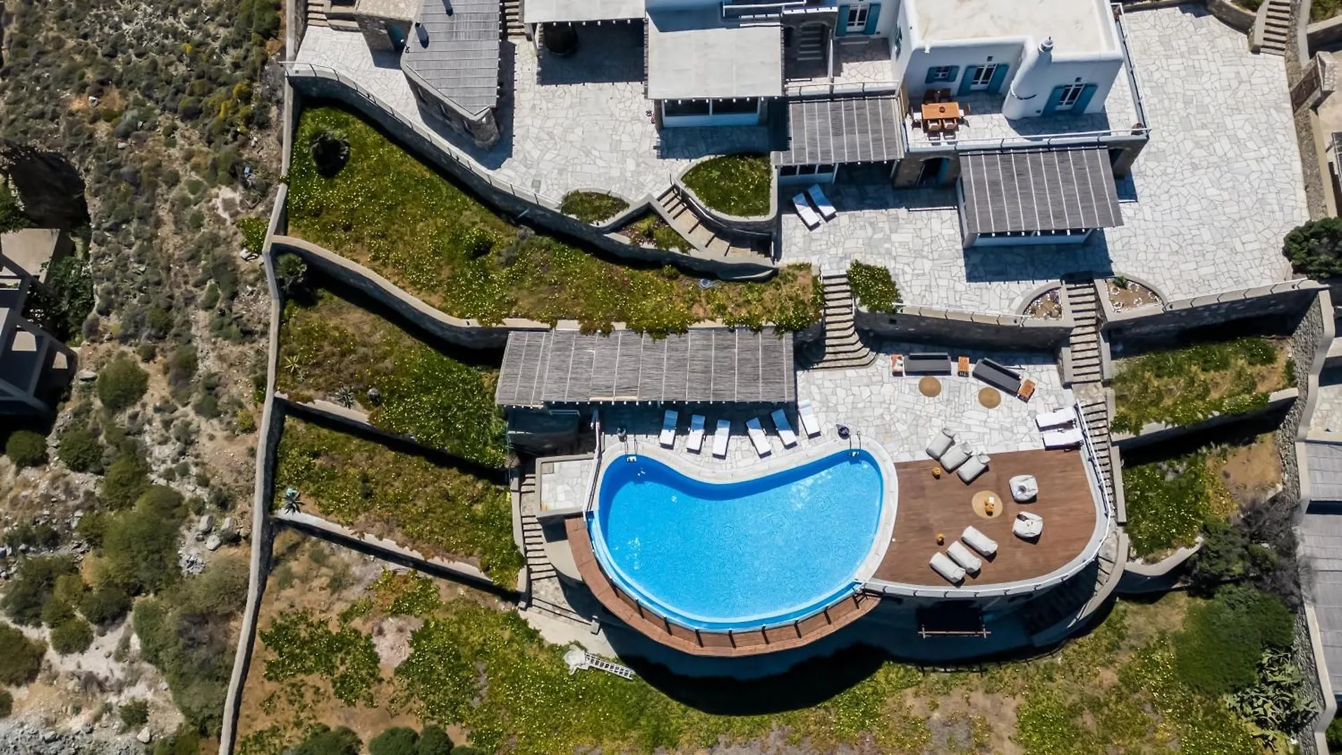 Villa Patron 1 & 2 Pool Sunset Villas- Seven Bedrooms & Five Bedrooms Mykonos Town