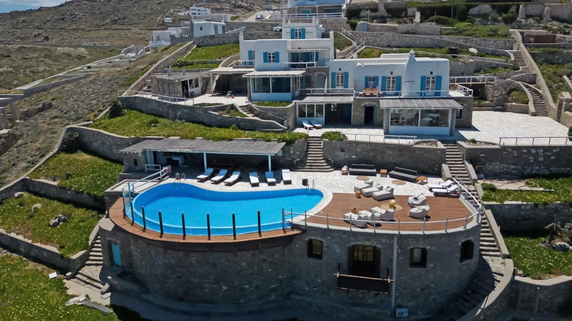 Patron 1 & 2 Pool Sunset Villas- Seven Bedrooms & Five Bedrooms Mykonos Town