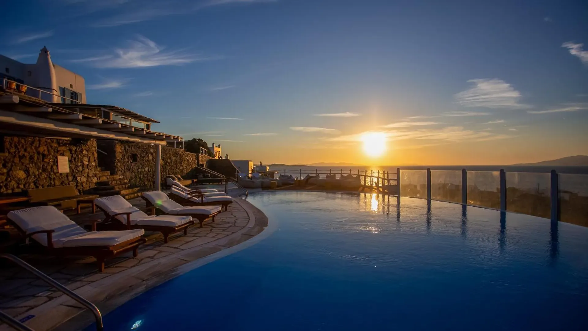 빌라 Patron 1 & 2 Pool Sunset Villas- Seven Bedrooms & Five Bedrooms Mykonos Town
