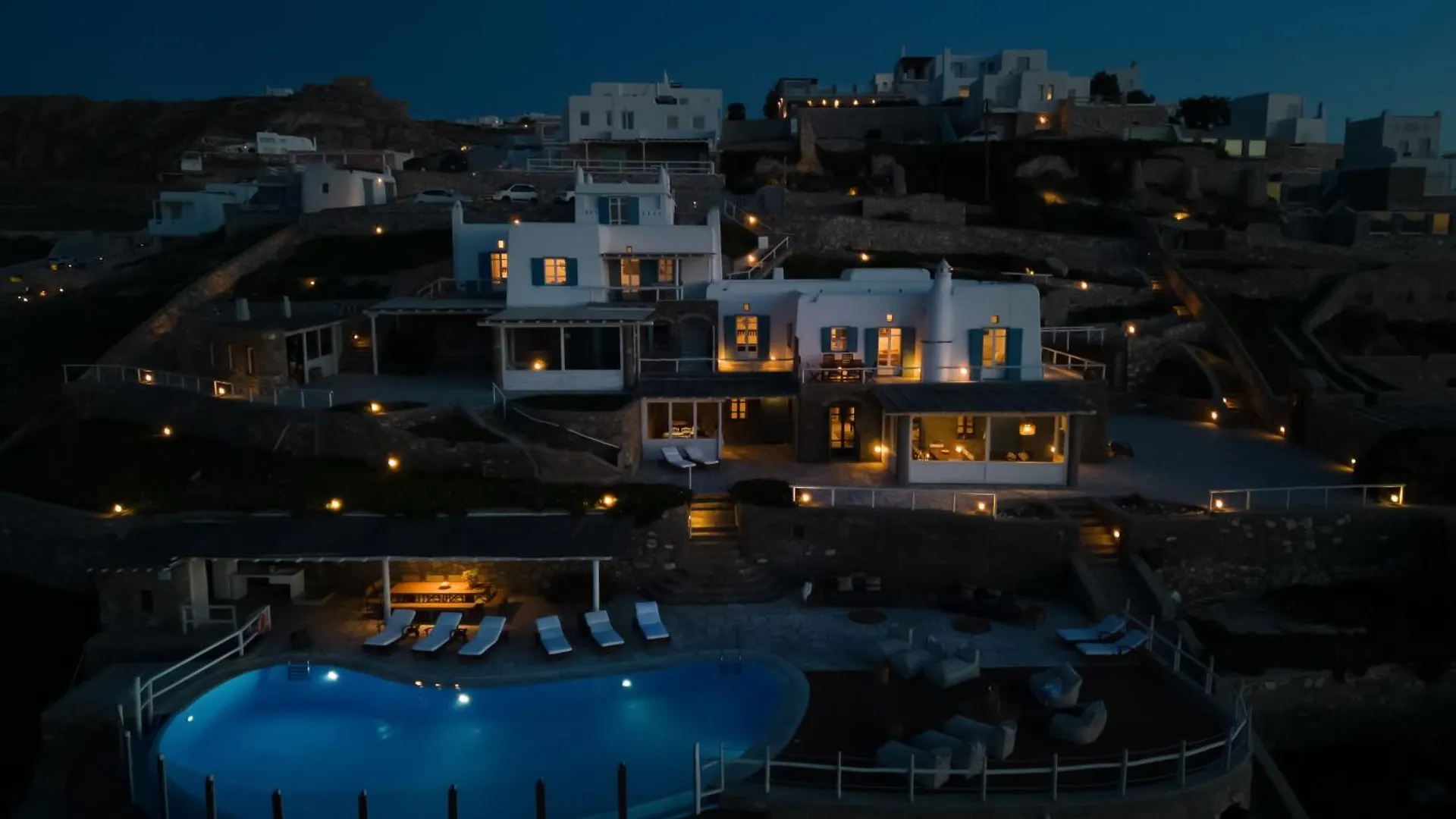 Patron 1 & 2 Pool Sunset Villas- Seven Bedrooms & Five Bedrooms Mykonos Town 빌라