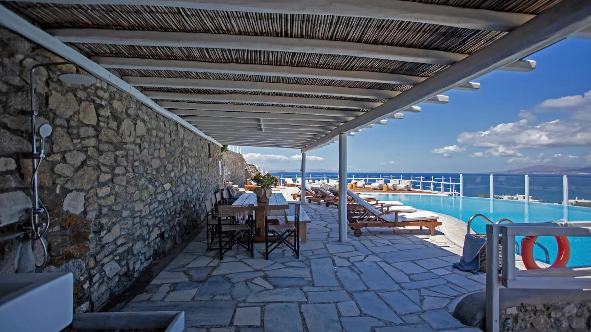 빌라 Patron 1 & 2 Pool Sunset Villas- Seven Bedrooms & Five Bedrooms Mykonos Town 그리스
