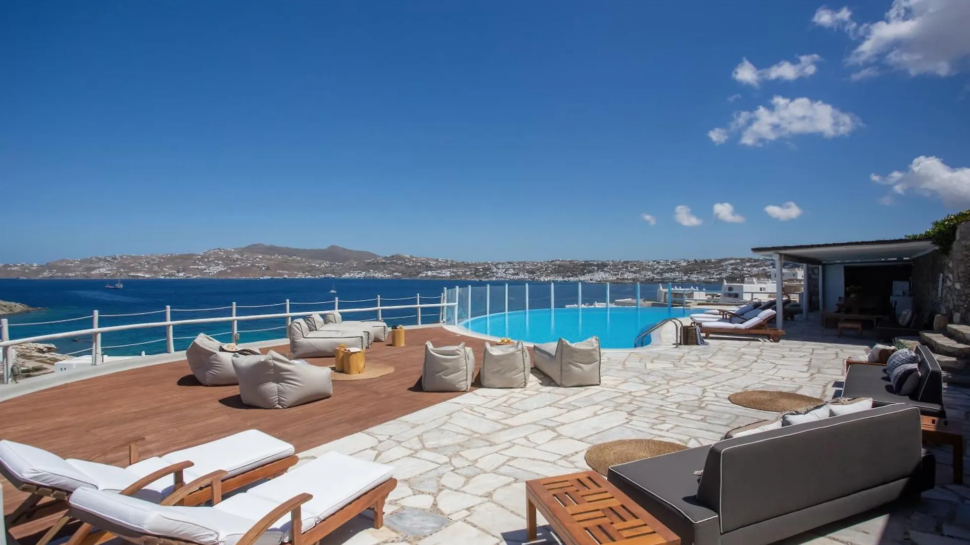 빌라 Patron 1 & 2 Pool Sunset Villas- Seven Bedrooms & Five Bedrooms Mykonos Town